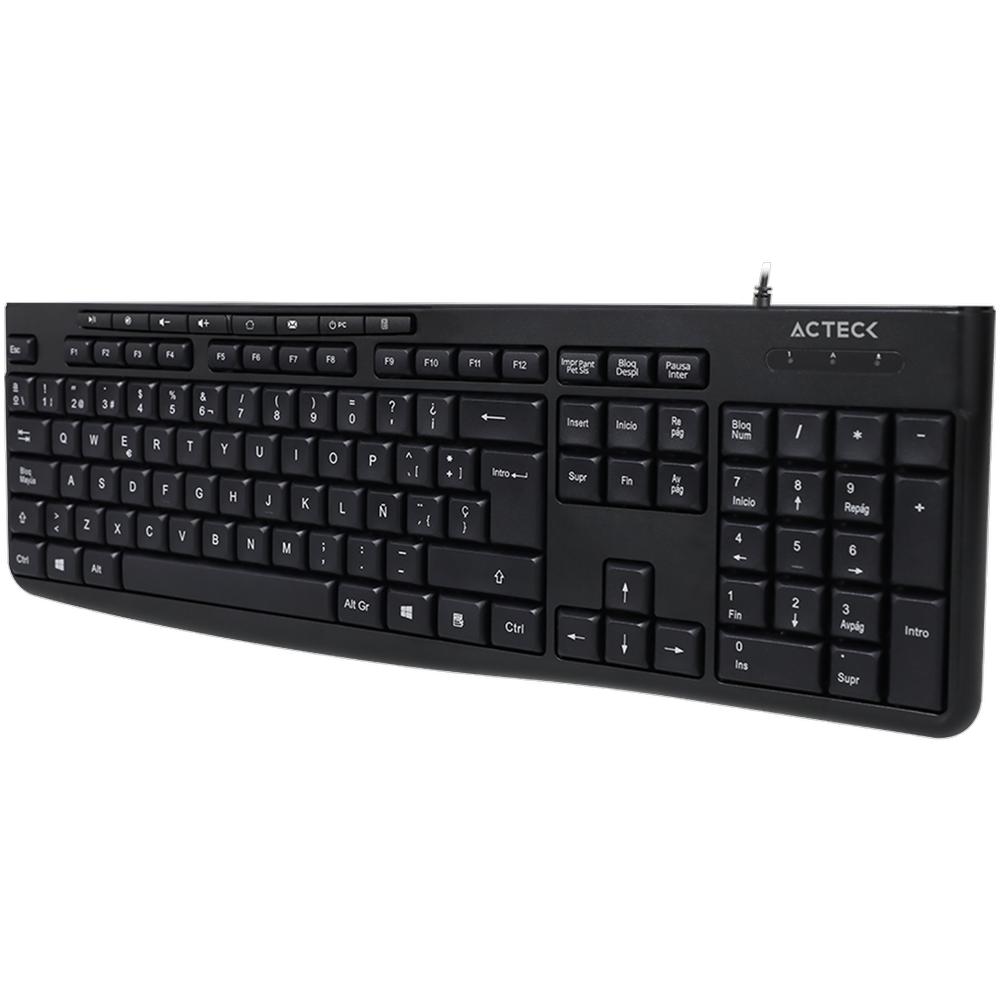 Foto 4 pulgar | Teclado Acteck Inspire Prime Ta222 Membrana Negro Ac-940146