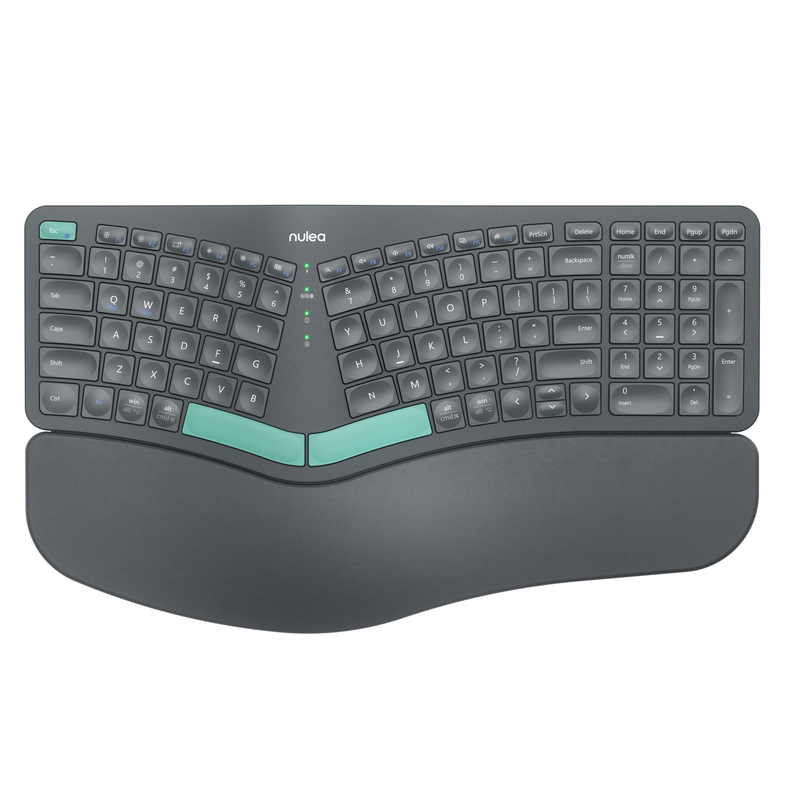 Foto 2 pulgar | Teclado Ergonómico Inalámbrico Nulea Split Con Reposamuñecas - Venta Internacional.