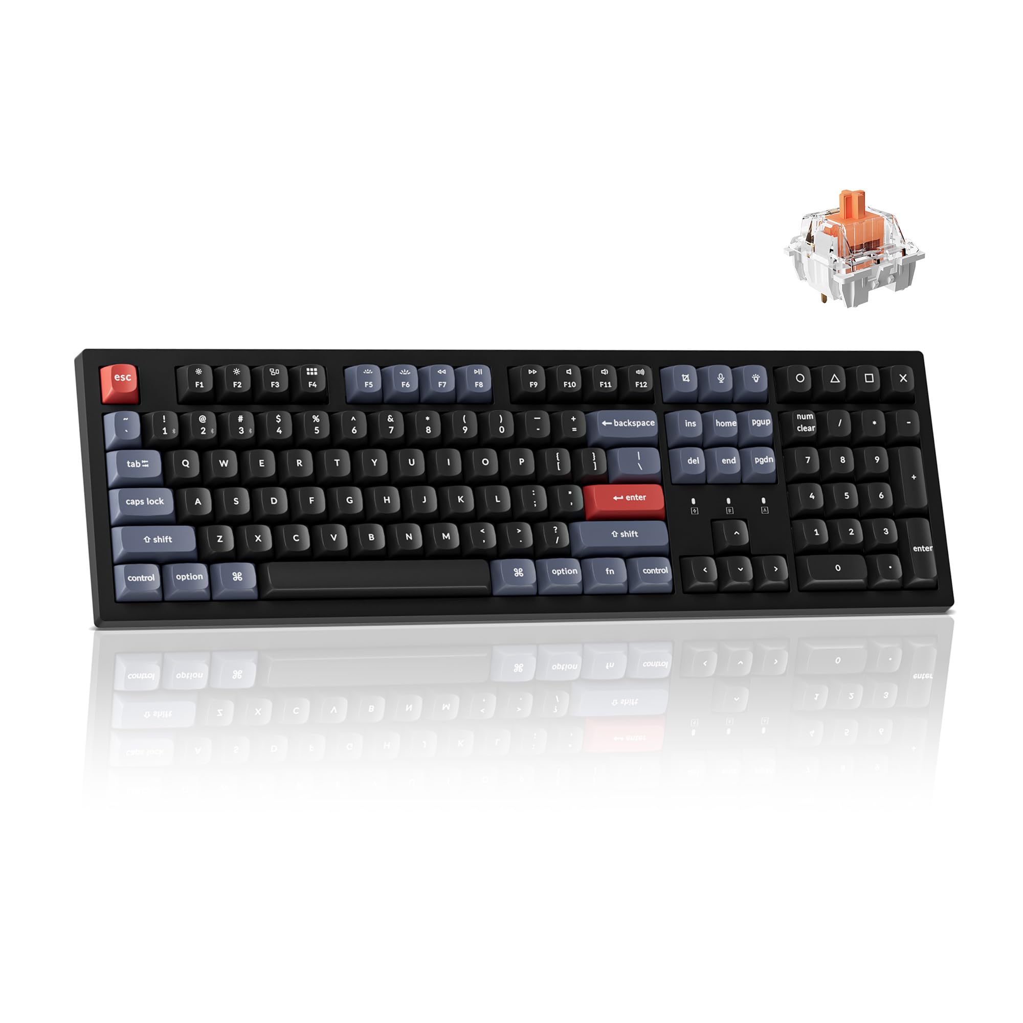 Foto 2 pulgar | Teclado Mecánico Keychron K10 Pro Wireless Silent Red - Venta Internacional.