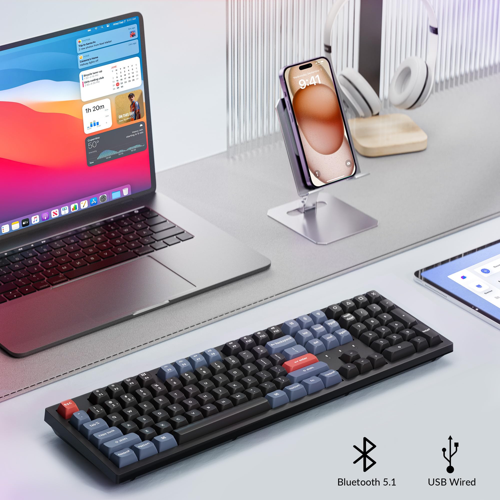 Foto 3 pulgar | Teclado Mecánico Keychron K10 Pro Wireless Silent Red - Venta Internacional.