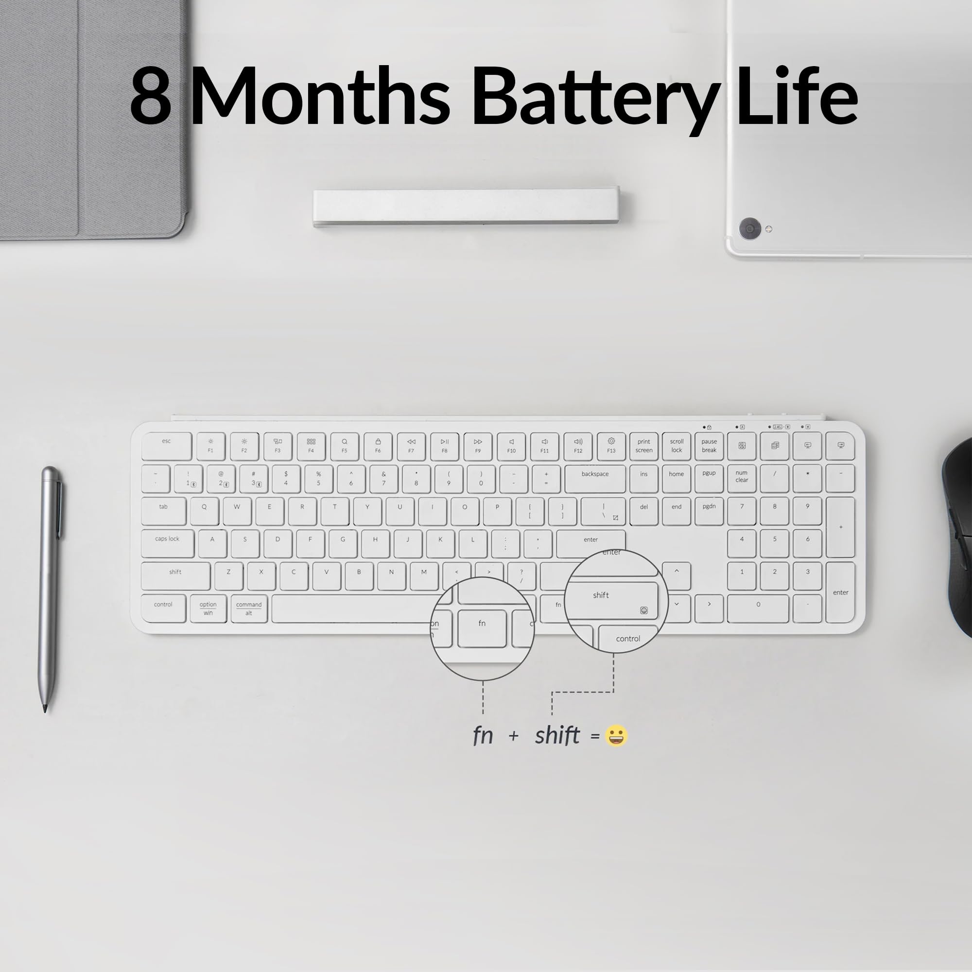 Foto 8 pulgar | Teclado Inalámbrico Keychron B6 Pro De Tamaño Completo Zmk Blanco Marfil - Venta Internacional.