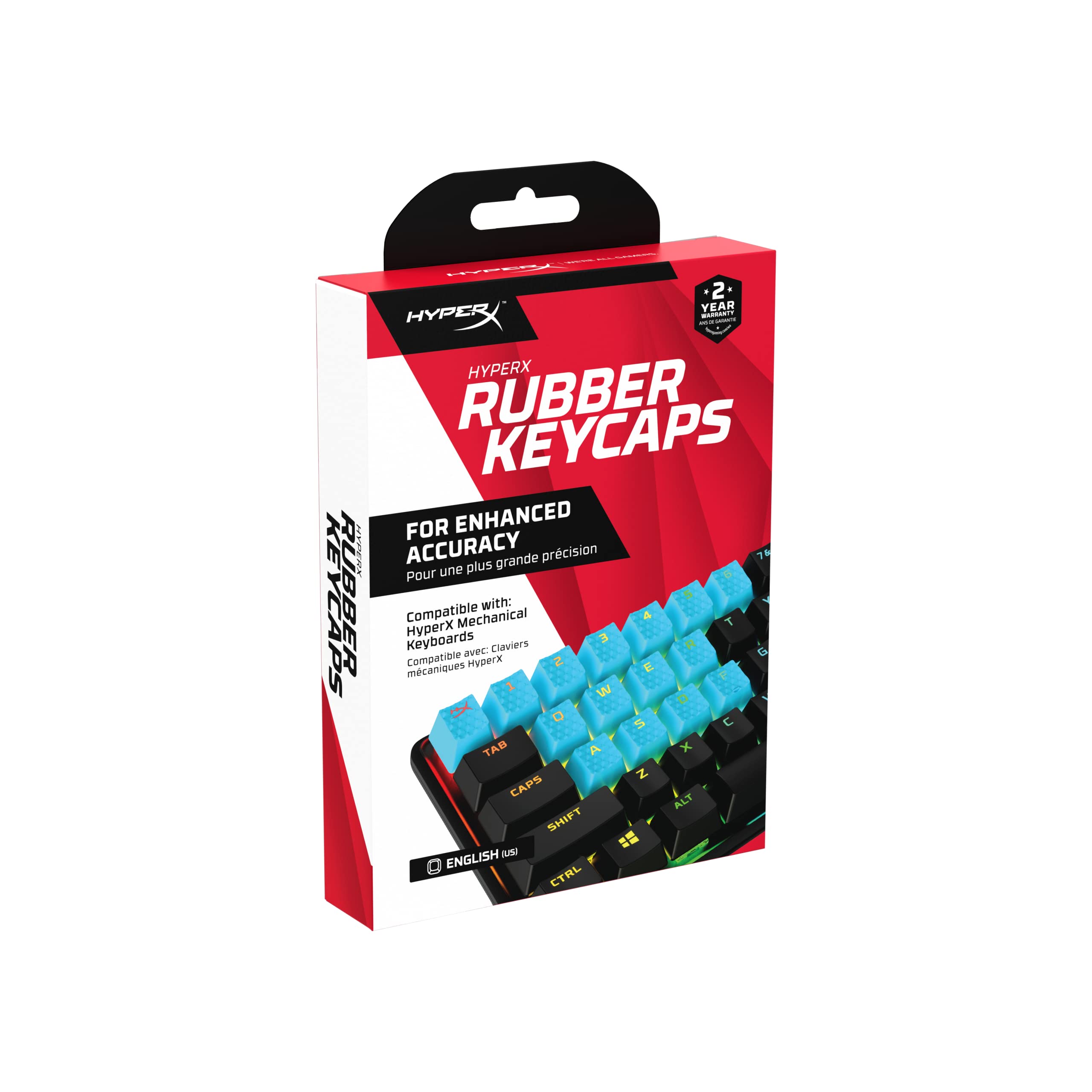 Foto 2 pulgar | Kit De Accesorios Para Juegos Keycaps Hyperx Rubber  19 Teclas  Azul - Venta Internacional.