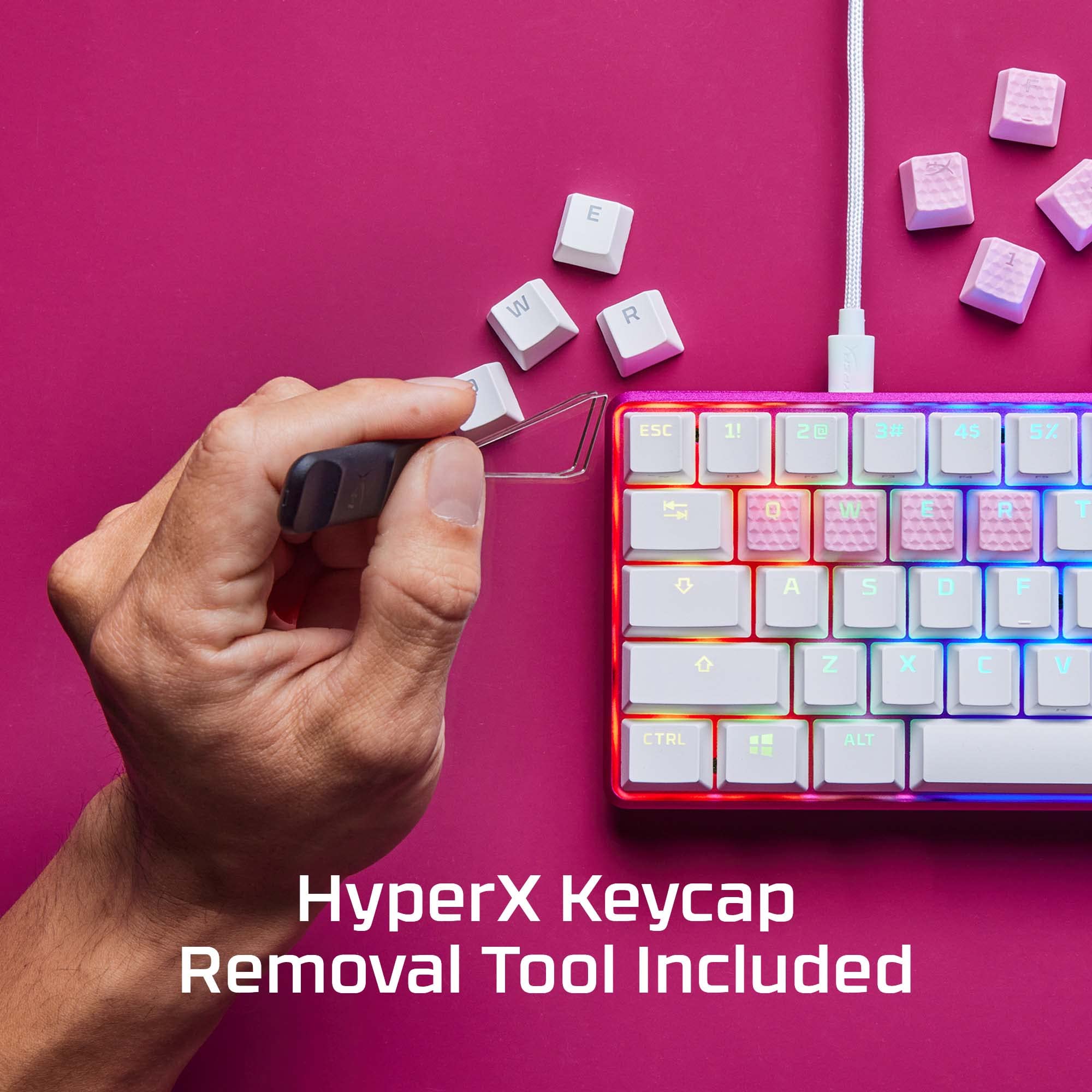 Foto 4 | Kit De Accesorios Para Juegos Keycaps Hyperx Rubber  19 Teclas  Azul - Venta Internacional.