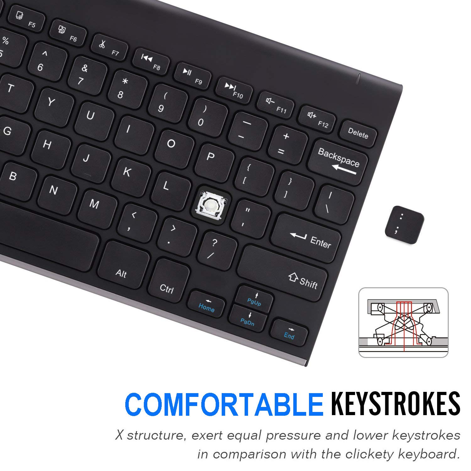 Foto 4 | Teclado Bluetooth Arteck De Acero Inoxidable Para Ipad De 10 2 Pulgadas - Venta Internacional.