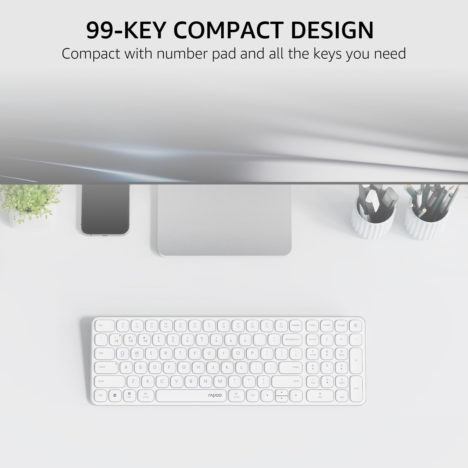 Foto 4 pulgar | Teclado Inalámbrico Rapoo E9310m Para Mac/ipad/pc Bluetooth 5.0 - Venta Internacional.
