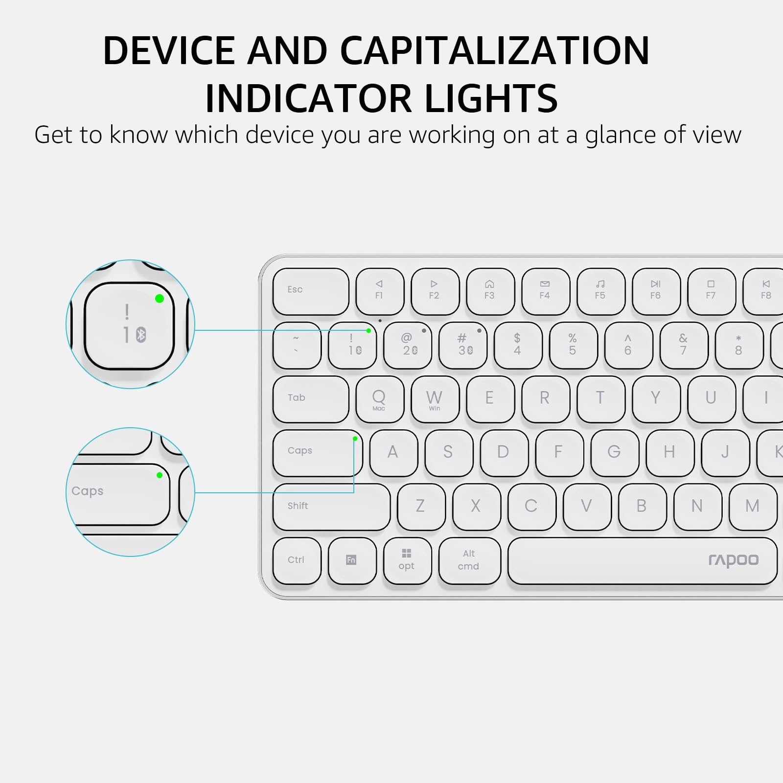 Foto 7 pulgar | Teclado Inalámbrico Rapoo E9310m Para Mac/ipad/pc Bluetooth 5.0 - Venta Internacional.