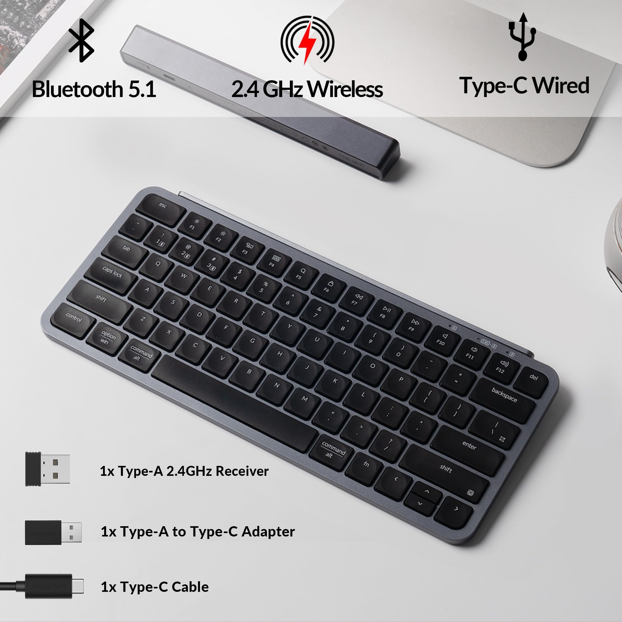 Foto 3 pulgar | Teclado Keychron B1 Pro Ultradelgado Zmk/launcher Inalámbrico - Venta Internacional.