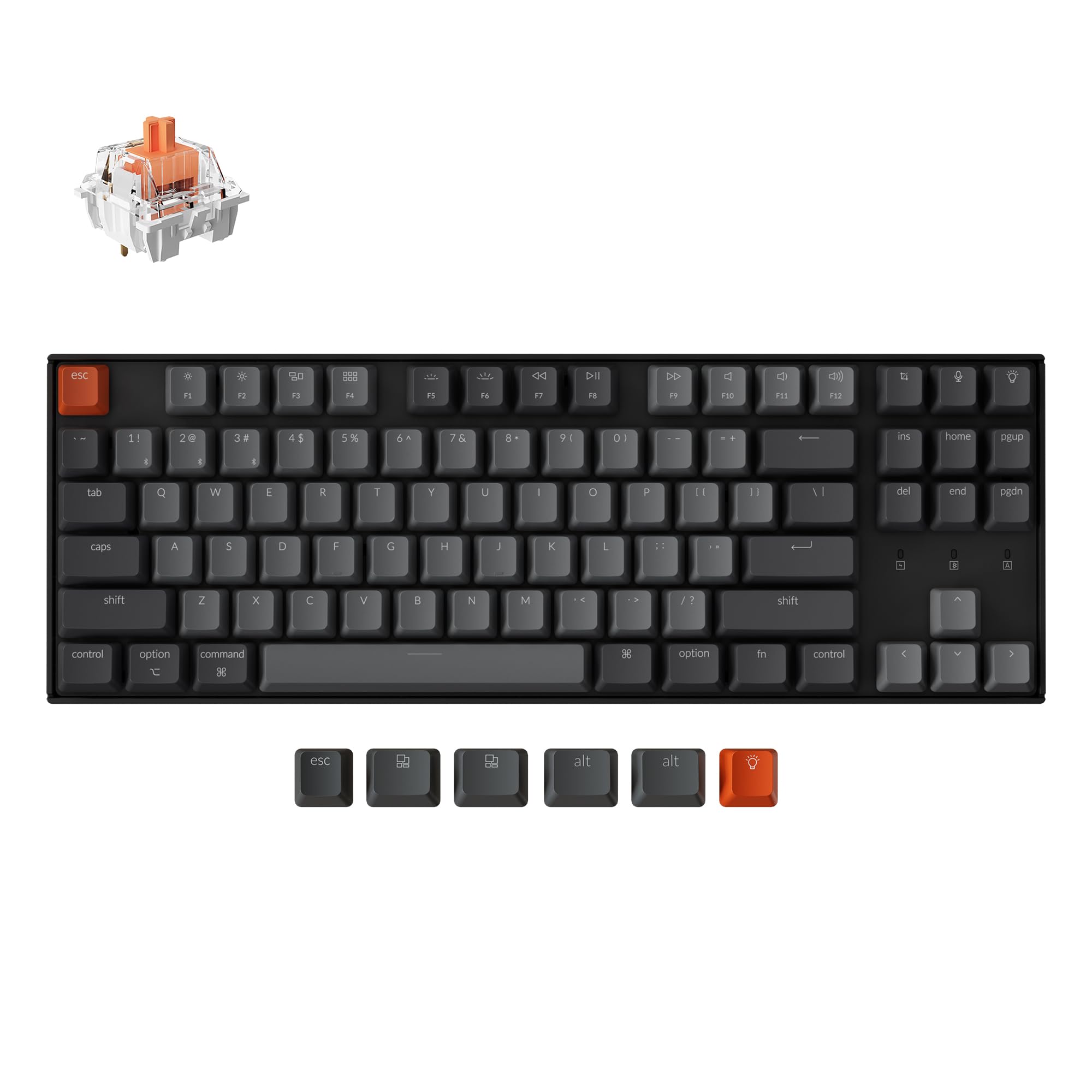 Foto 2 pulgar | Teclado Mecánico Inalámbrico Keychron K8 Silent Red Switch - Venta Internacional.