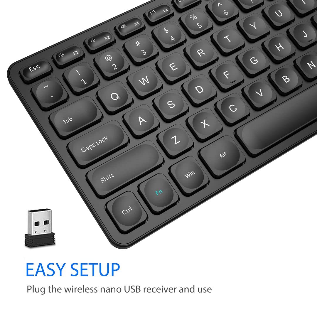 Foto 3 pulgar | Teclado Inalámbrico Arteck Ultra Slim Con Teclado Numérico - Venta Internacional.
