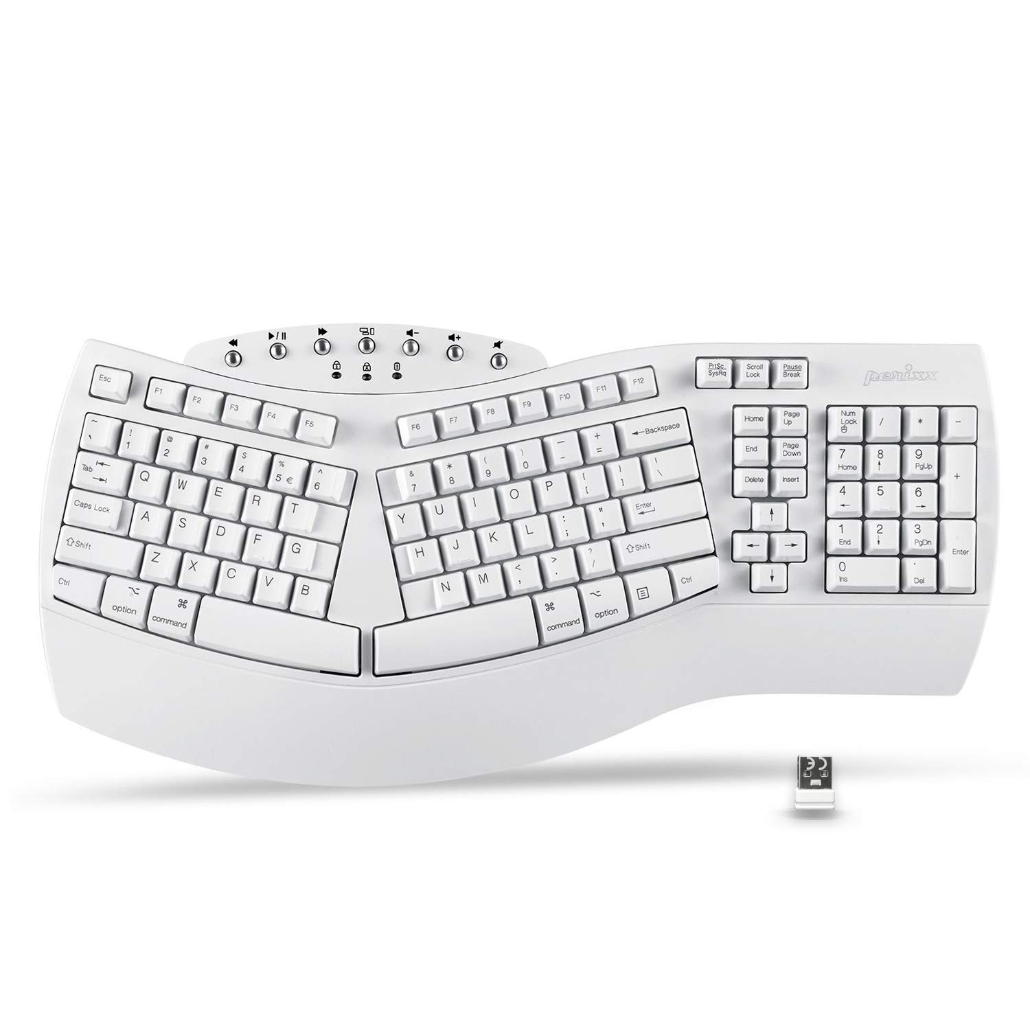 Foto 2 pulgar | Teclado Perixx Periboard-612 Usb Inalámbrico Ergonómico - Venta Internacional.