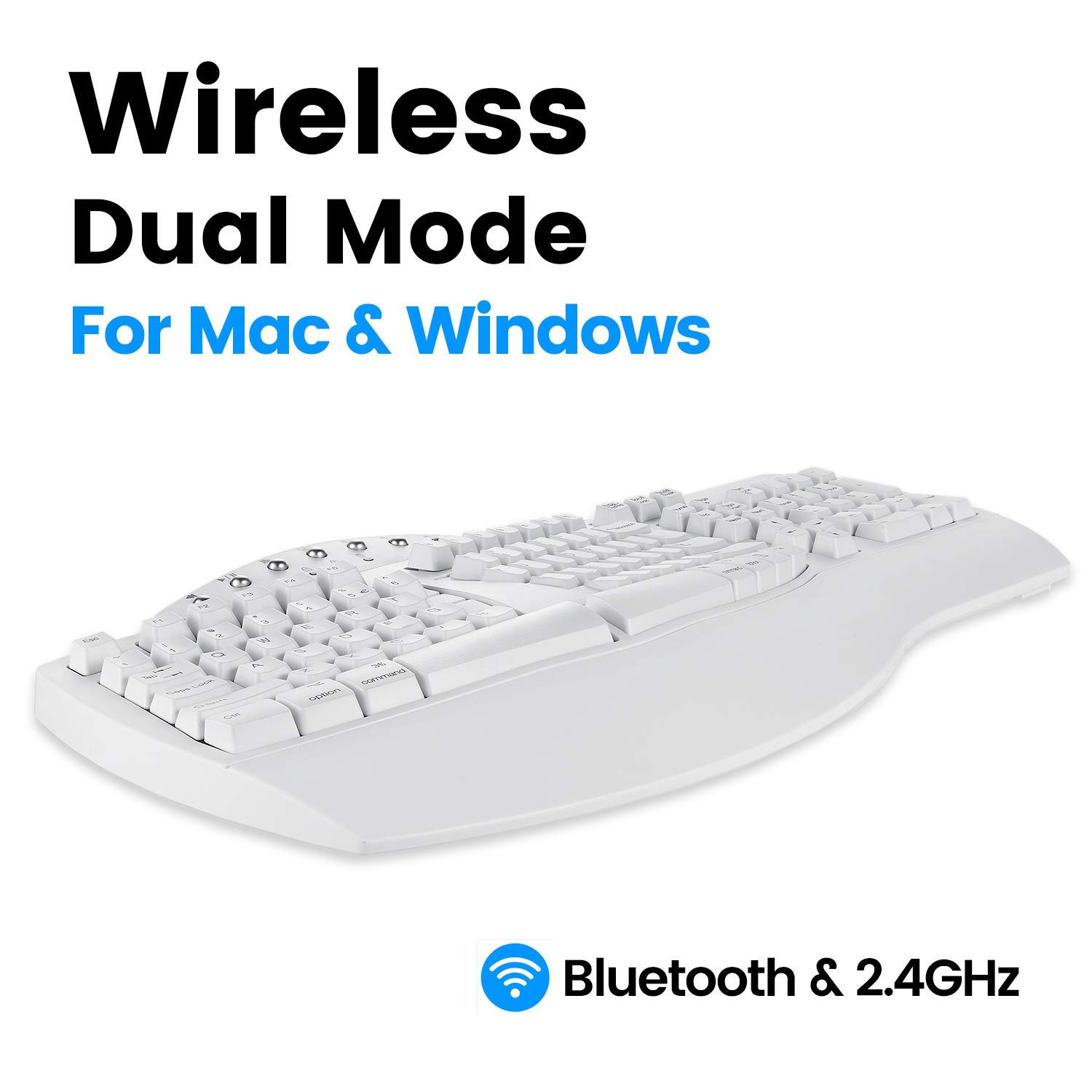 Foto 3 pulgar | Teclado Perixx Periboard-612 Usb Inalámbrico Ergonómico - Venta Internacional.