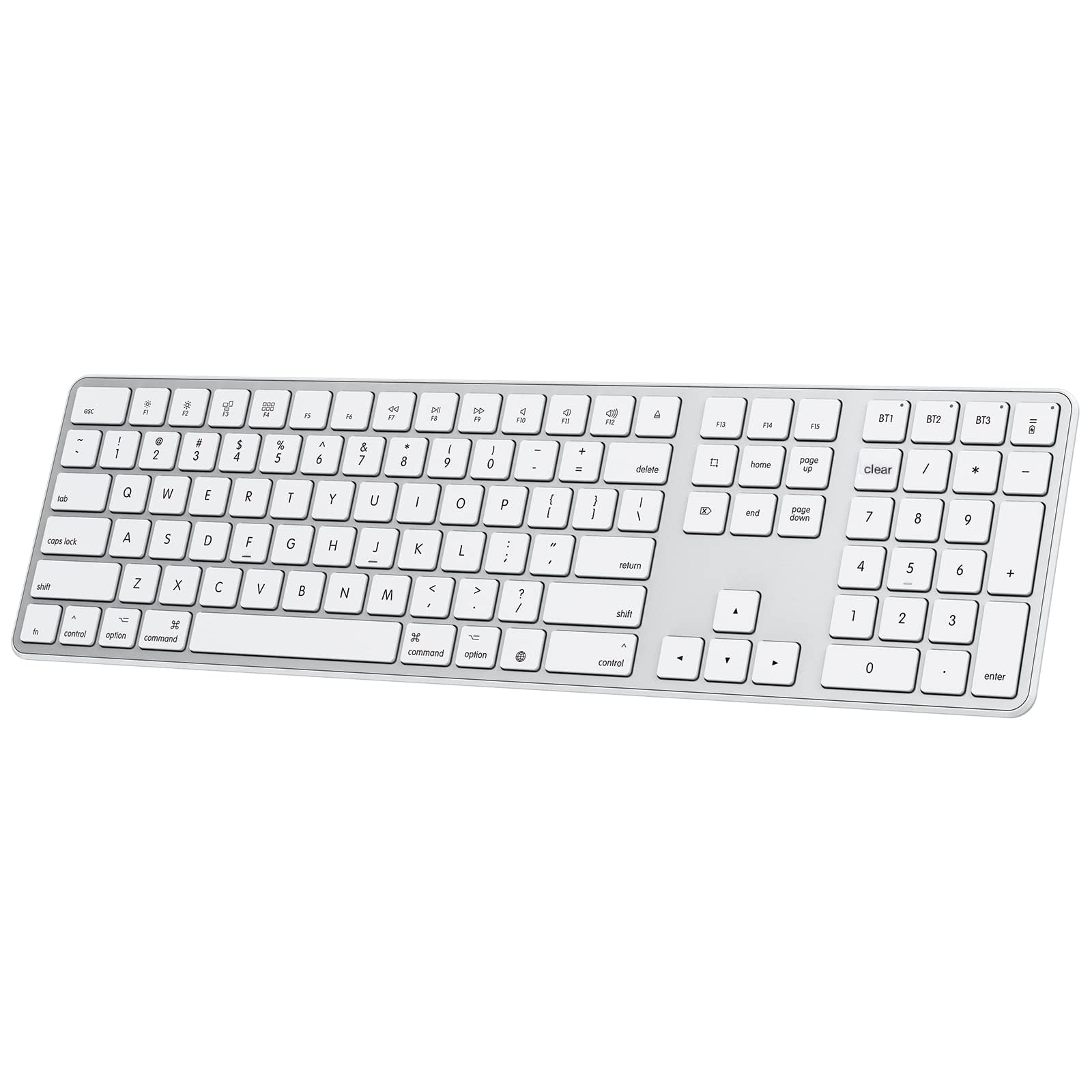Foto 2 pulgar | Teclado Bluetooth Omoton Compatible Con Mac Silver - Venta Internacional.