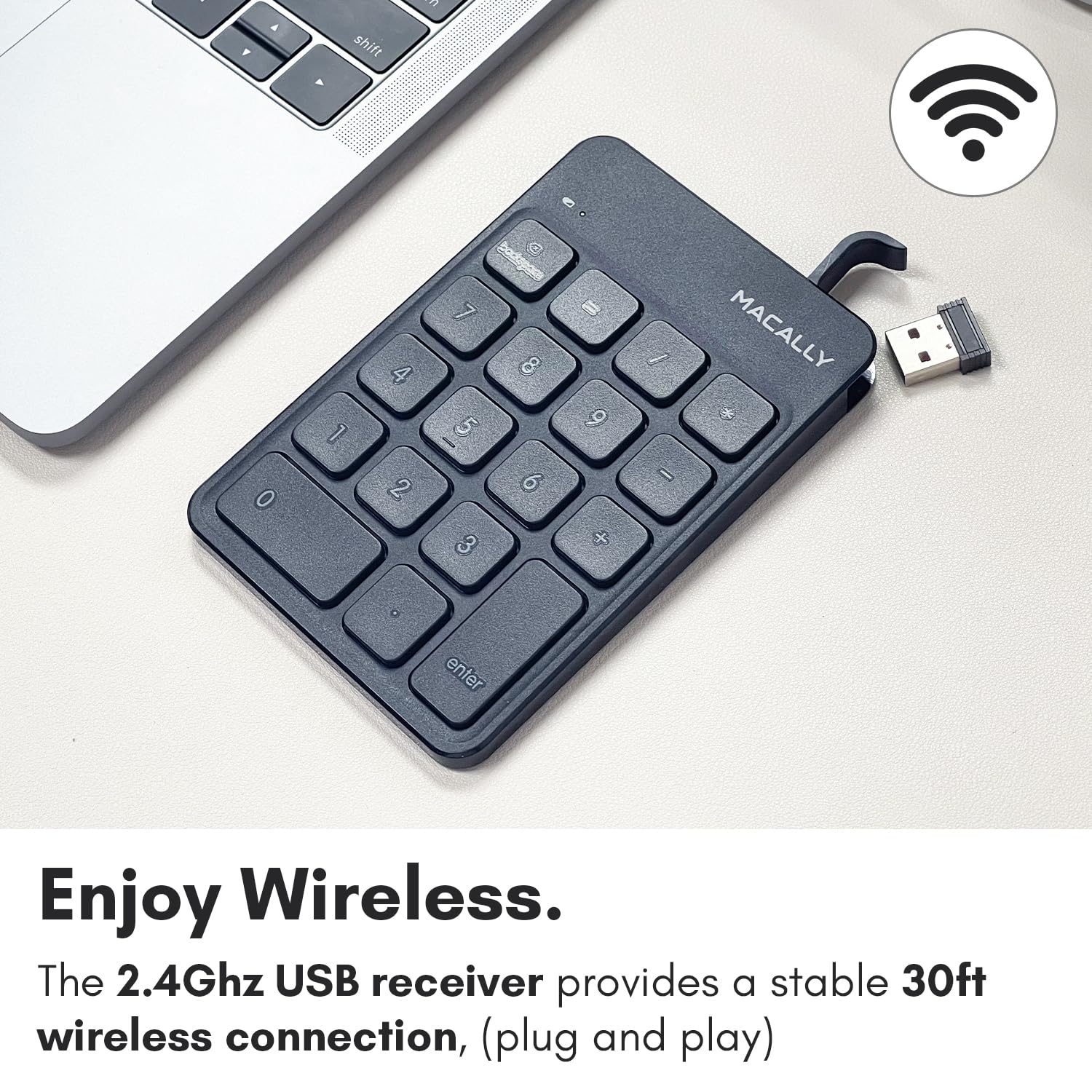 Foto 4 | Teclado Numérico Inalámbrico Macally Rfnumkey Para Ordenador Portátil - Venta Internacional.