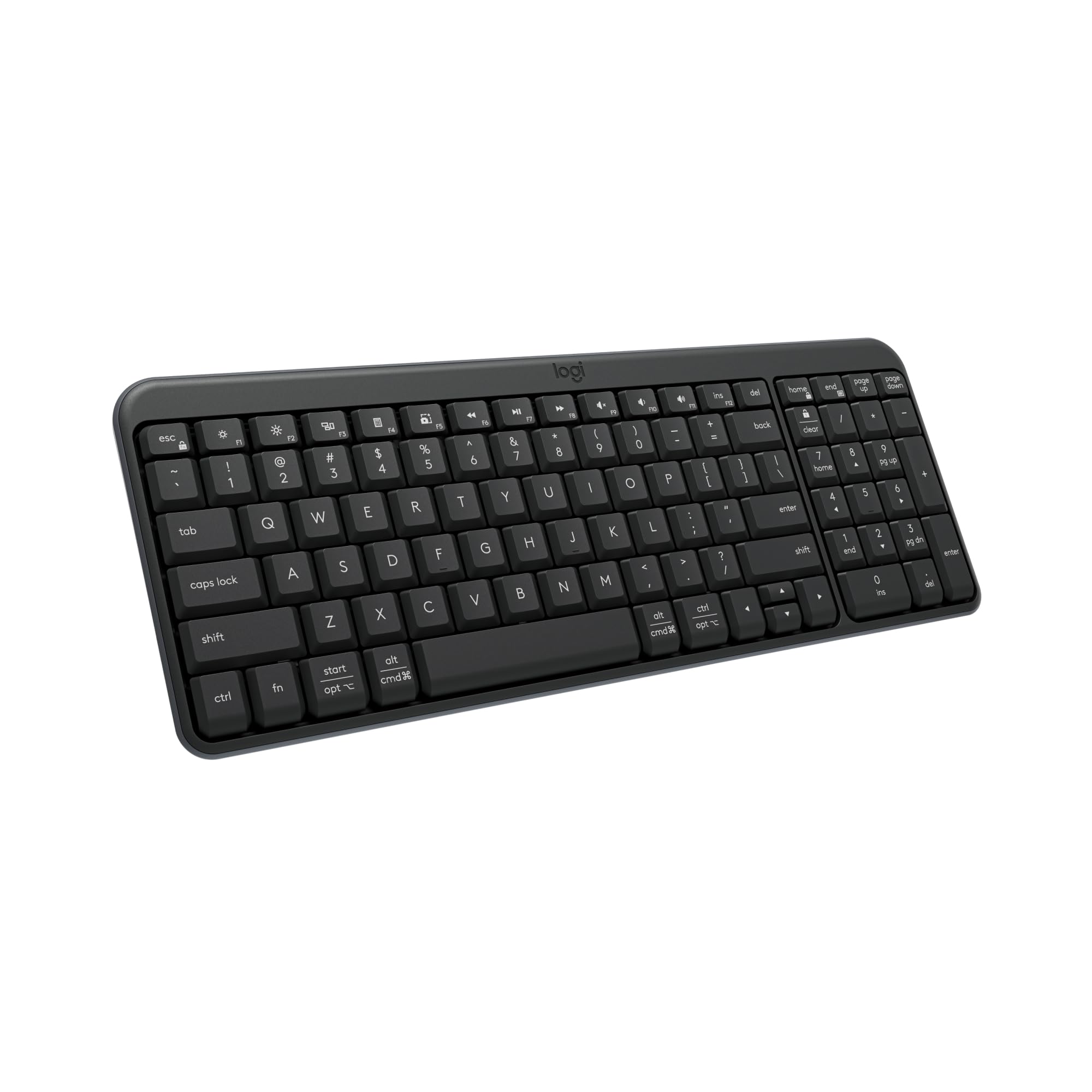 Teclado Bluetooth Logitech K250 Con Teclado Numérico Para Windows/macos - Venta Internacional.