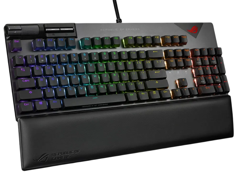 Foto 3 pulgar | Teclado Asus Xa08 Strix Flare Ii-nxrd-ca-pbt Mecanico Usb 2.0 Rgb 90mp02d6-bkaa01