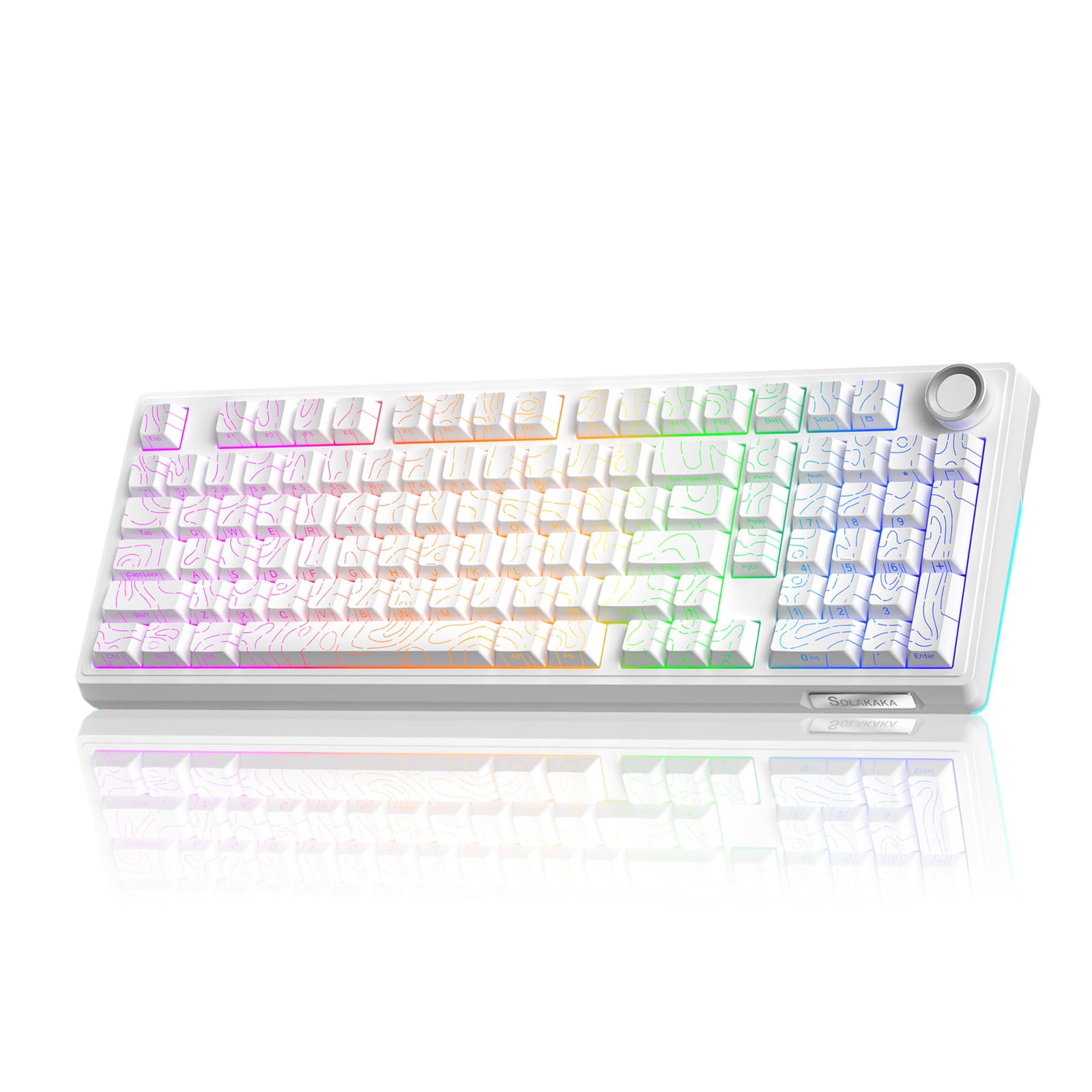 Foto 2 pulgar | Teclado Mecánico Inalámbrico Solakaka Ki99 Pro 96% Rgb - Venta Internacional.