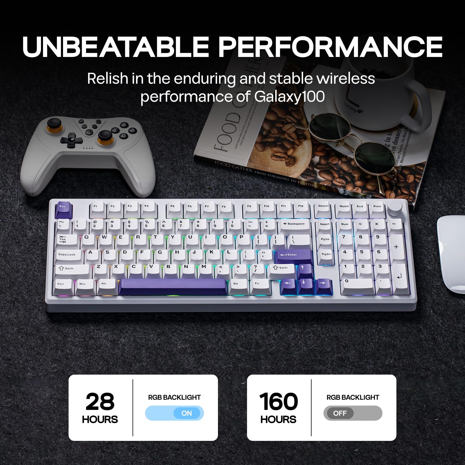Foto 4 | Teclado Mecánico Inalámbrico Epomaker Galaxy100 Con 8000 Mah - Venta Internacional.