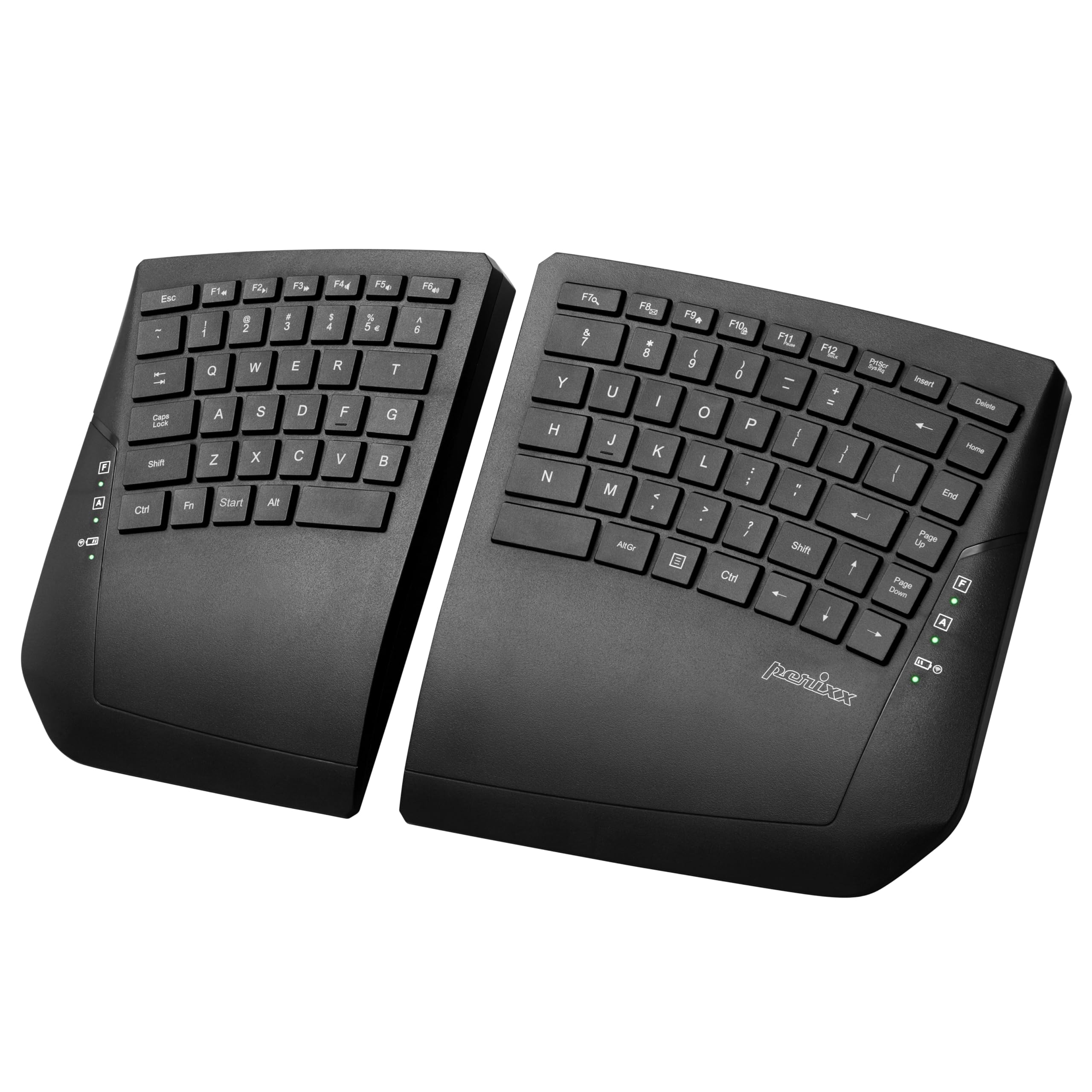 Teclado Dividido Ergonómico Inalámbrico Perixx Periboard-624b Us - Venta Internacional.