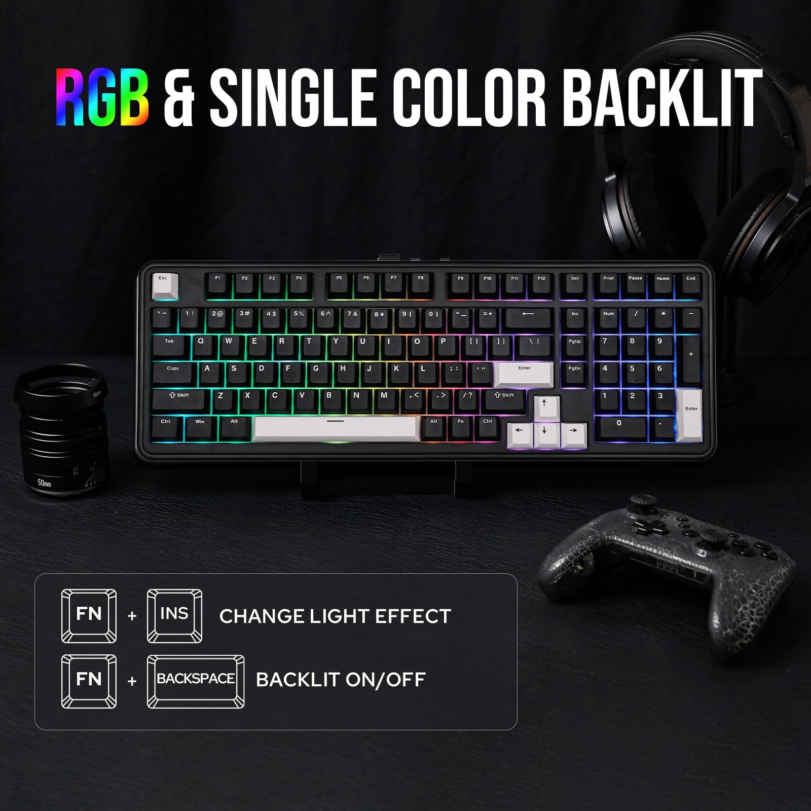 Foto 6 | Teclado Mecánico Inalámbrico Epomaker Th99 Con Teclado Numérico Rgb - Venta Internacional.