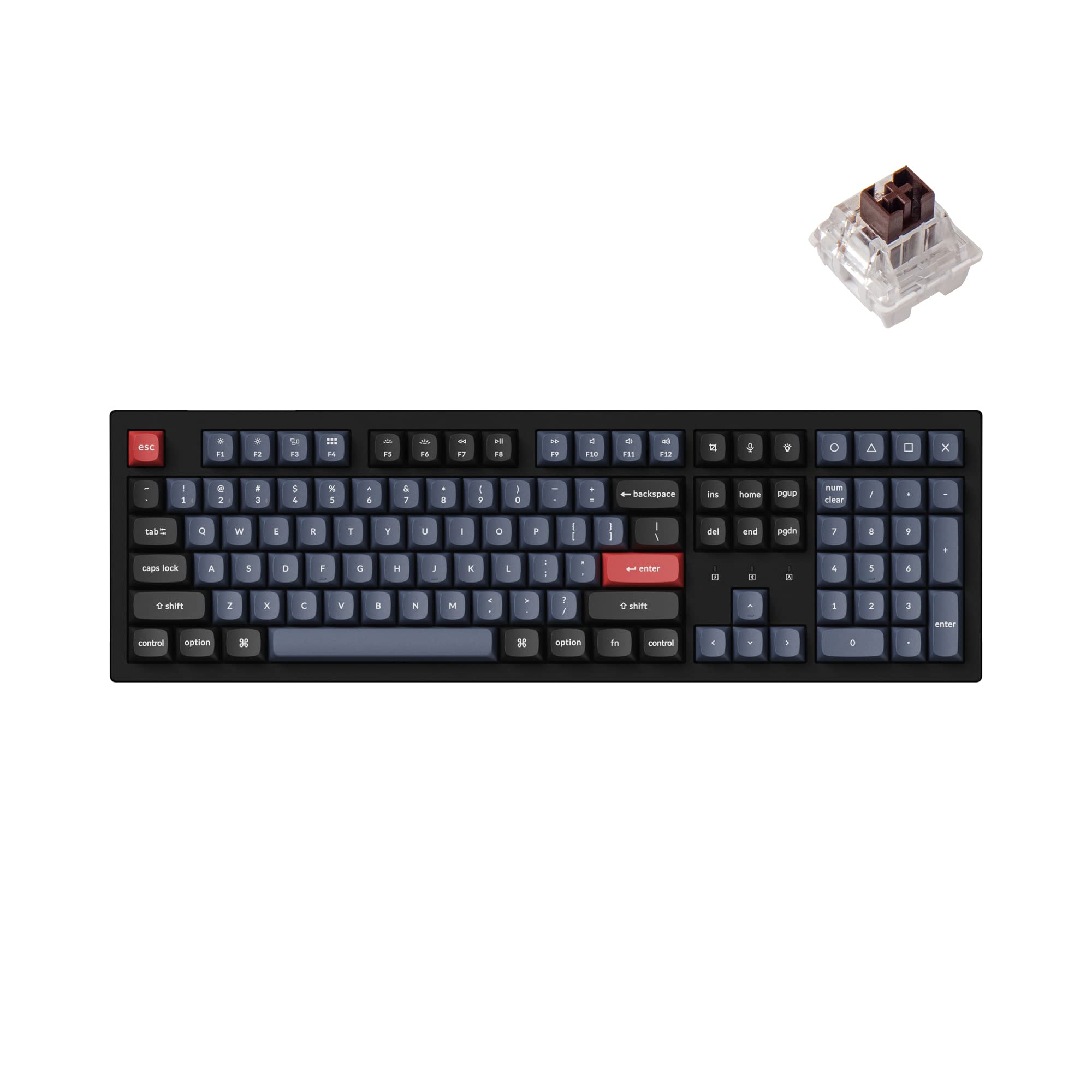 Teclado Keychron K10 Pro Interruptor Mecánico Inalámbrico Marrón - Venta Internacional.