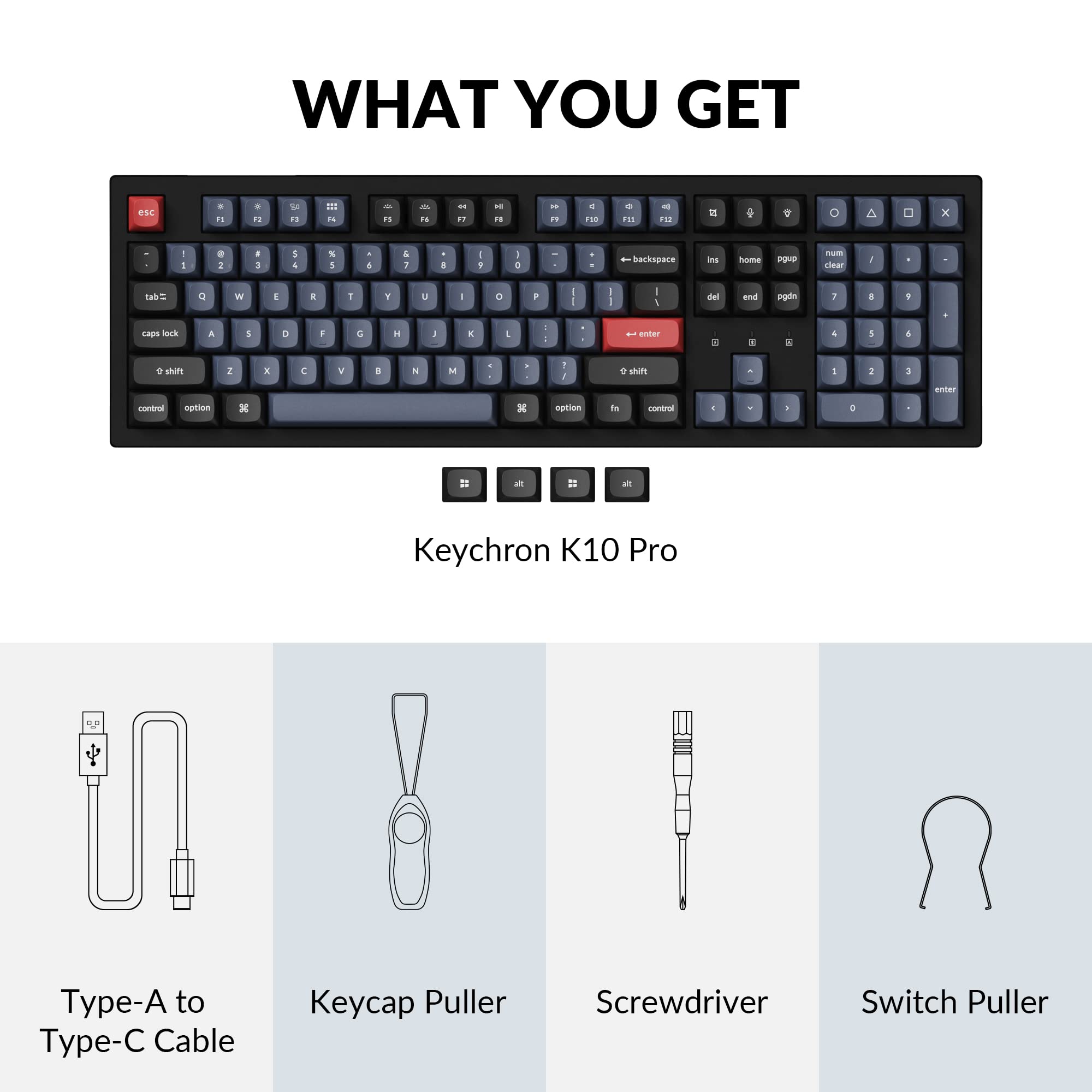 Foto 7 pulgar | Teclado Keychron K10 Pro Interruptor Mecánico Inalámbrico Marrón - Venta Internacional.