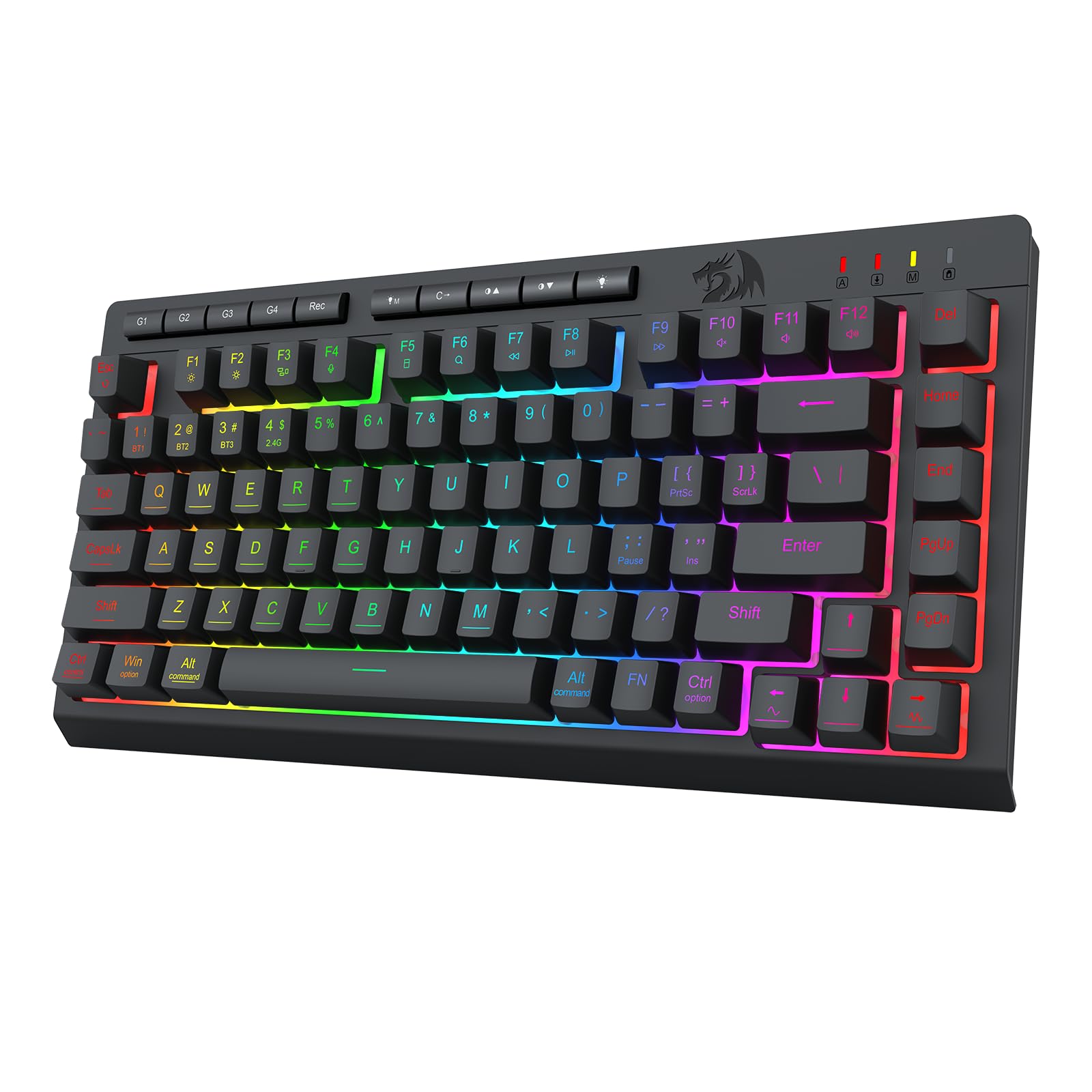 Teclado Inalámbrico Portátil Para Juegos Redragon K524rgb-pro - Venta Internacional.