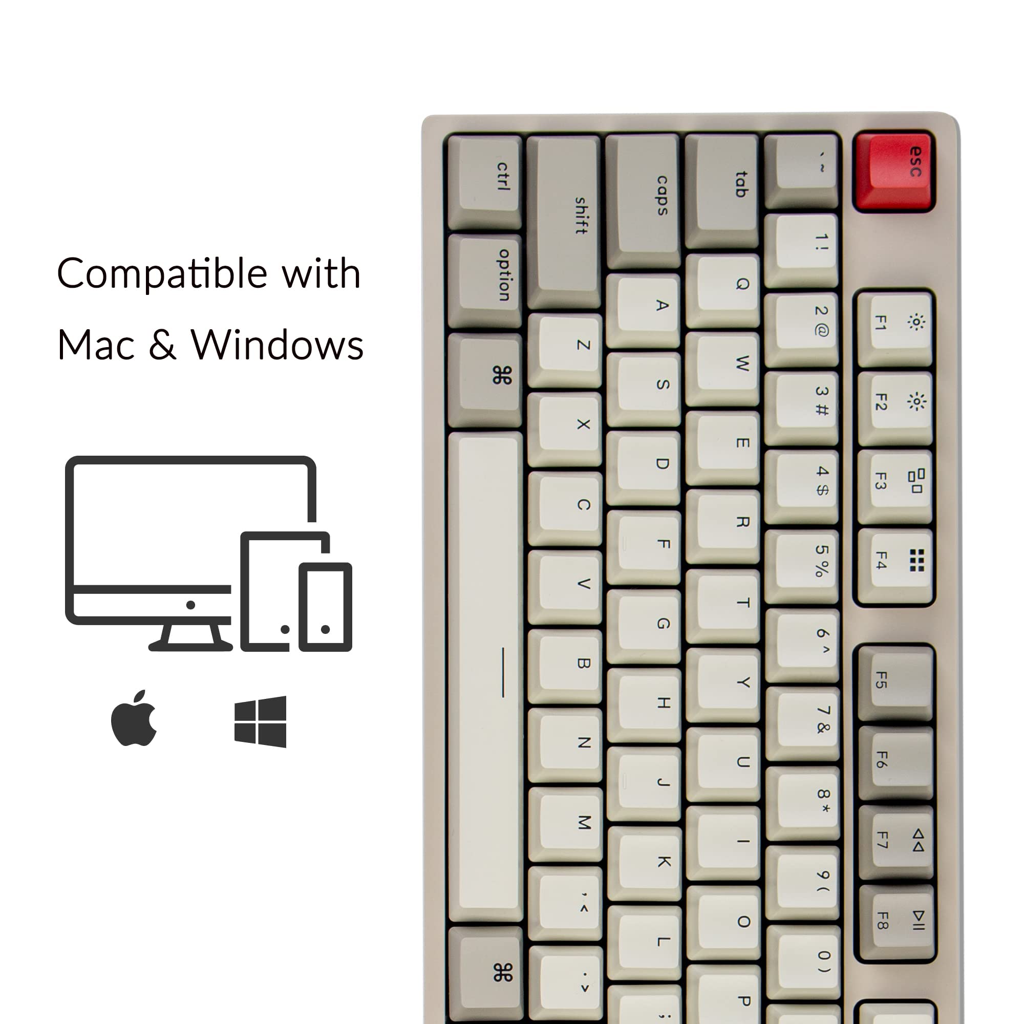 Foto 2 | Teclado Keychron C2 Interruptor Mecánico Marrón Con Cable De Tamaño Completo - Venta Internacional.