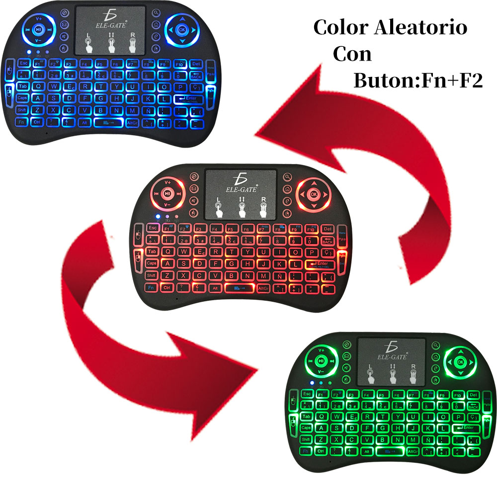 Foto 5 pulgar | Mini Teclado para Smart Tv Ele-gate Tc09p color Negro Inalámbrico