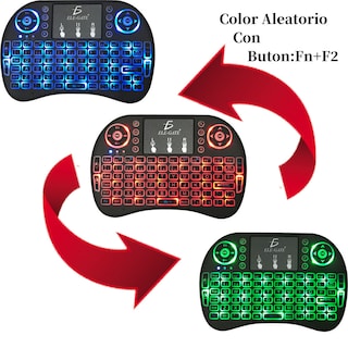 Foto 4 | Mini Teclado para Smart Tv Ele-gate Tc09p color Negro Inalámbrico