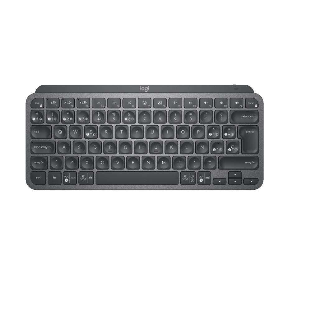 Teclado Logitech Mx Keys Mini Grafito Inalámbrico con Iluminación (920-010476)