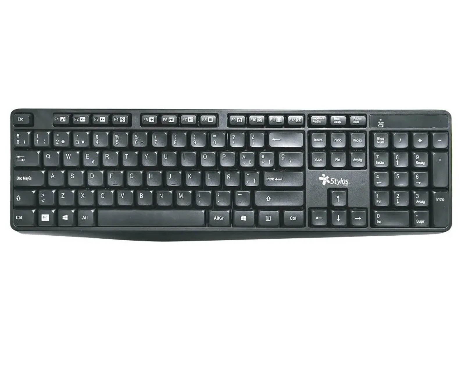 Foto 2 pulgar | Teclado Inalámbrico Stylos STPTEC4B color Negro