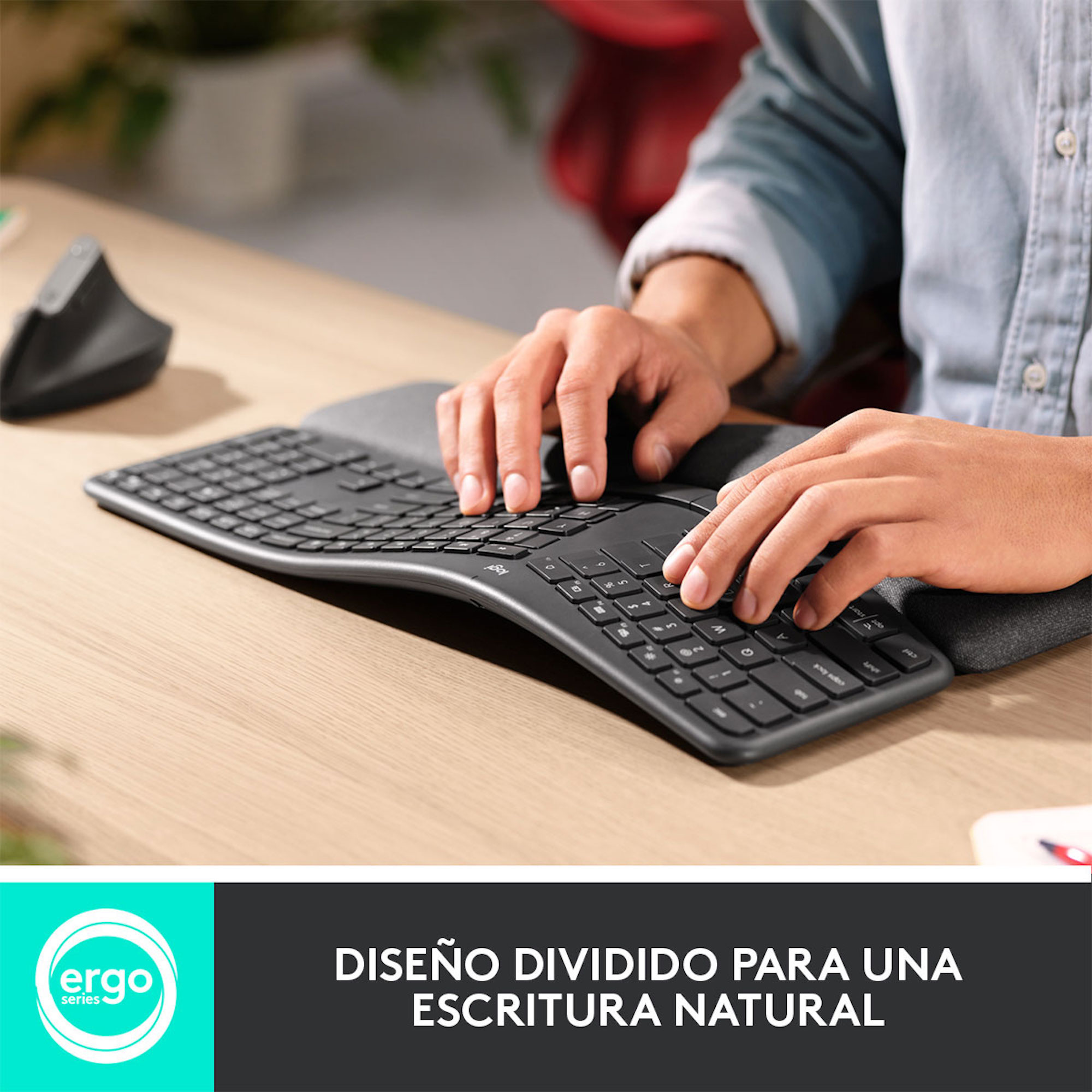 Foto 3 | Teclado Inalámbrico Logitech Ergo K860 Bluetooth color Negro
