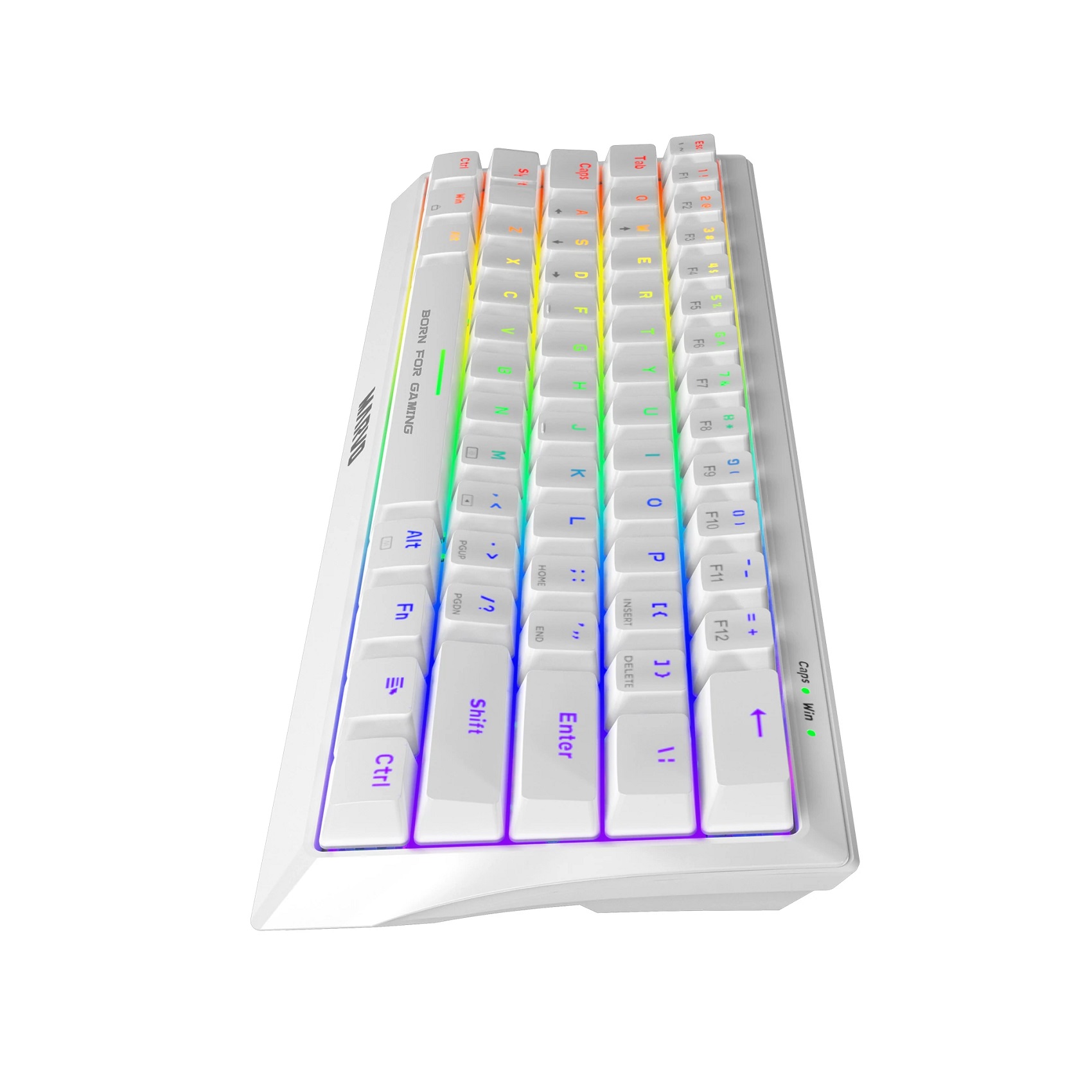 Foto 3 pulgar | Mini Teclado Gamer Marvo Kg962 Mecánico Rgb 62 Tecla Usb 2 Cable 1.6m color Blanco