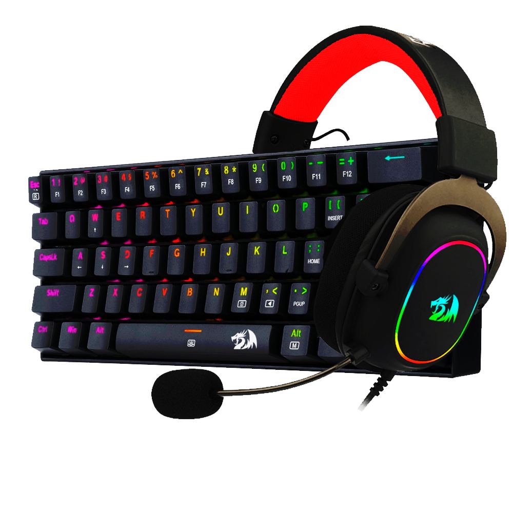 Audífonos H510-1 y Teclado K630 Redragon color Negro