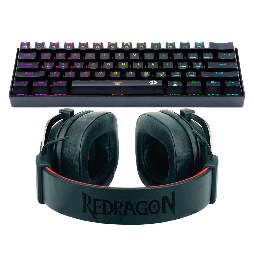 Foto 3 pulgar | Audífonos H510-1 y Teclado K630 Redragon color Negro