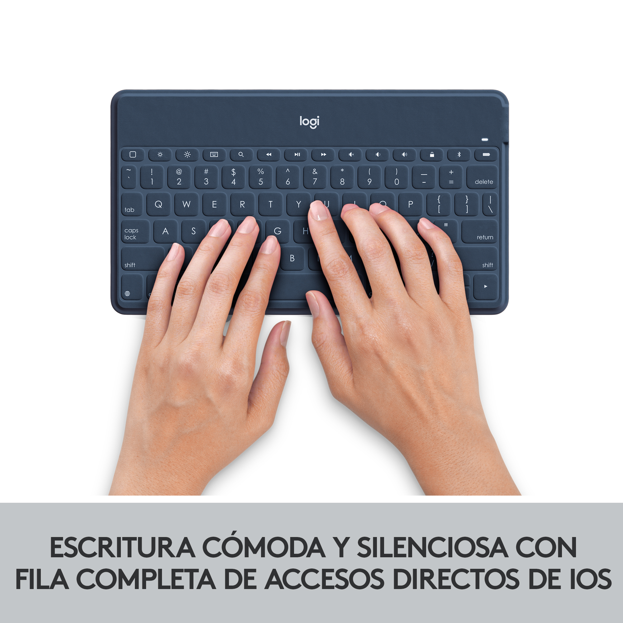 Foto 3 pulgar | Teclado Inalámbrico Logitech Keys-To-Go color Azul Bluetooth