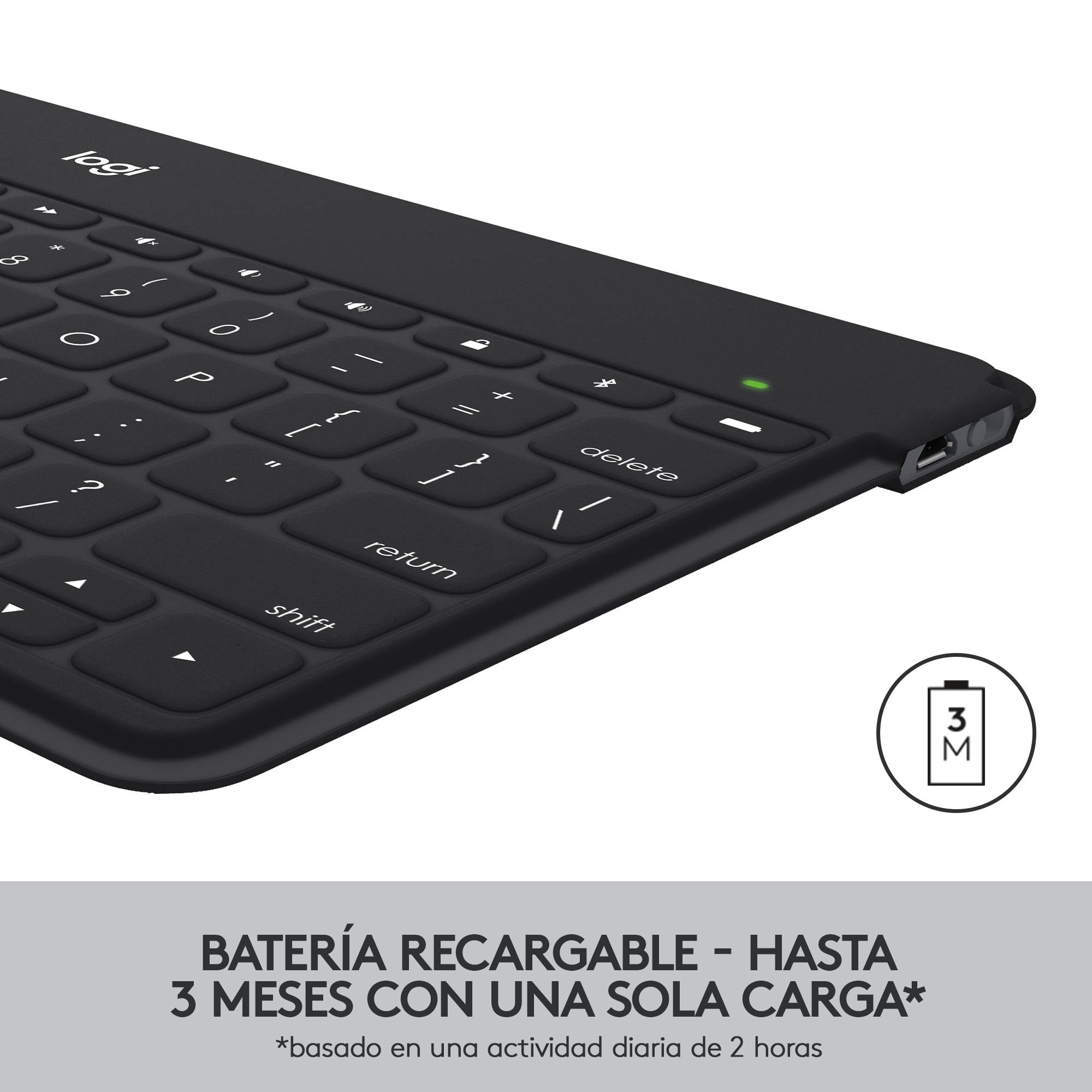 Foto 6 pulgar | Teclado Inalámbrico Logitech Keys-To-Go color Azul Bluetooth
