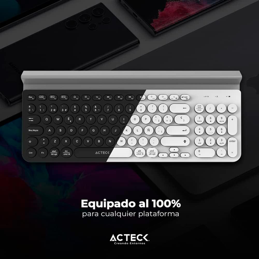 Foto 5 pulgar | Teclado Acteck AC-934206 color Negro Inspire Comp Ti695 Inalambrico USB 2.4 GHZ