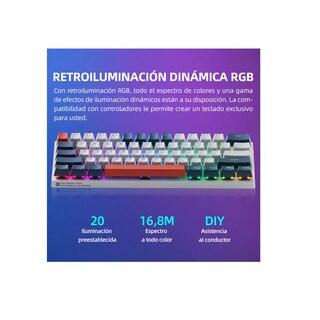 Foto 3 | Teclado Mecánico Gamer K500-61 Brown Switch Eo Safe Imports Esi-10780 Multicolor