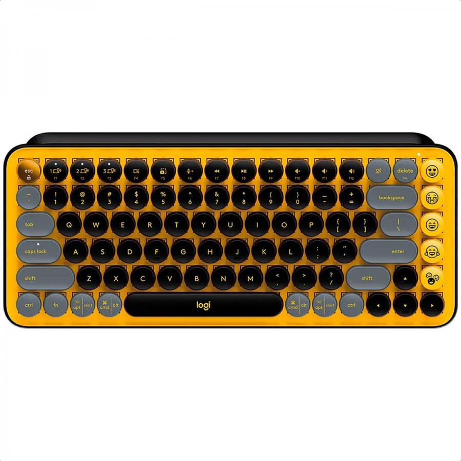 Teclado Logitech Pop Keys Blast Yellow Mecánico 920-010713
