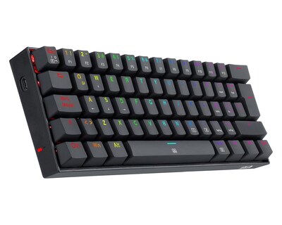 Foto 3 | Teclado Dragonborn K630 Qwerty Red Negro con Luz Rgb Español
