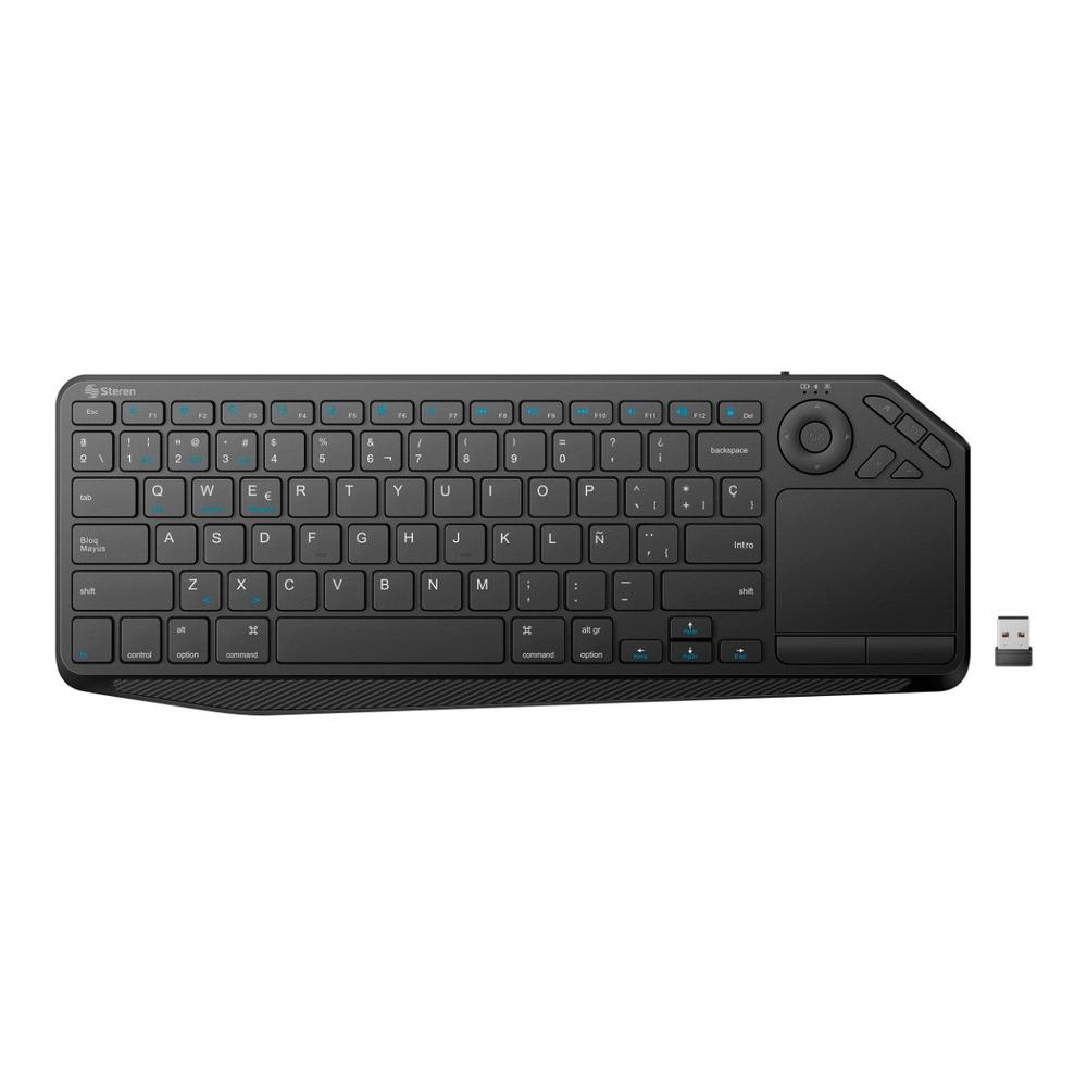 Miniteclado Bluetooth Steren RF con Touchpad / Multiequipo con Batería Recargable