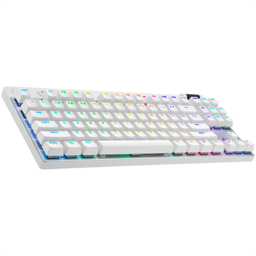 Foto 1 | Teclado Logitech G Pro X TKL Mecánico Switch GX RGB Inalámbrico Blanco Gamer