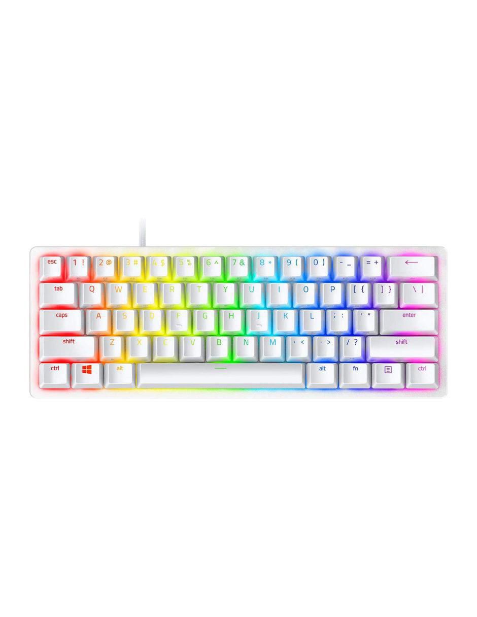 Foto 2 pulgar | Razer Huntsman Mini - Linear Optical Switch - Us - Blanco - Teclado Para Juegos De Tamaño 60 % Con Switch Óptico Razer