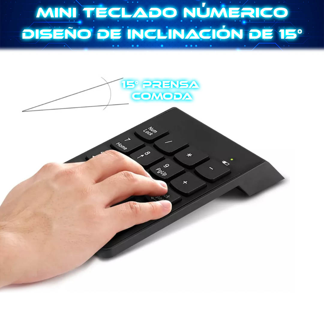 Foto 3 pulgar | Teclado Numerico Mini Teclado Numerico Inalambrico