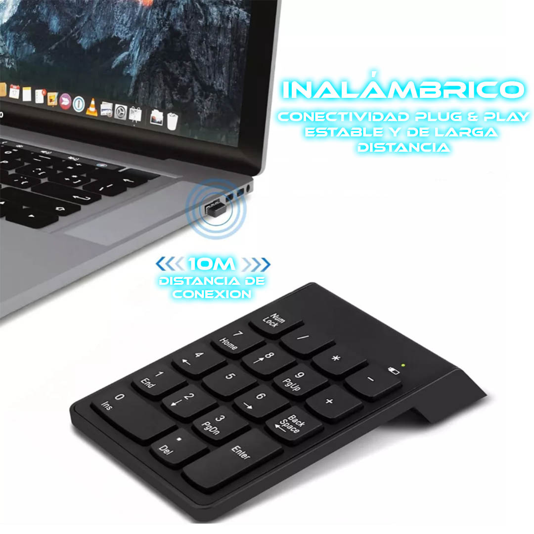 Foto 4 pulgar | Teclado Numerico Mini Teclado Numerico Inalambrico