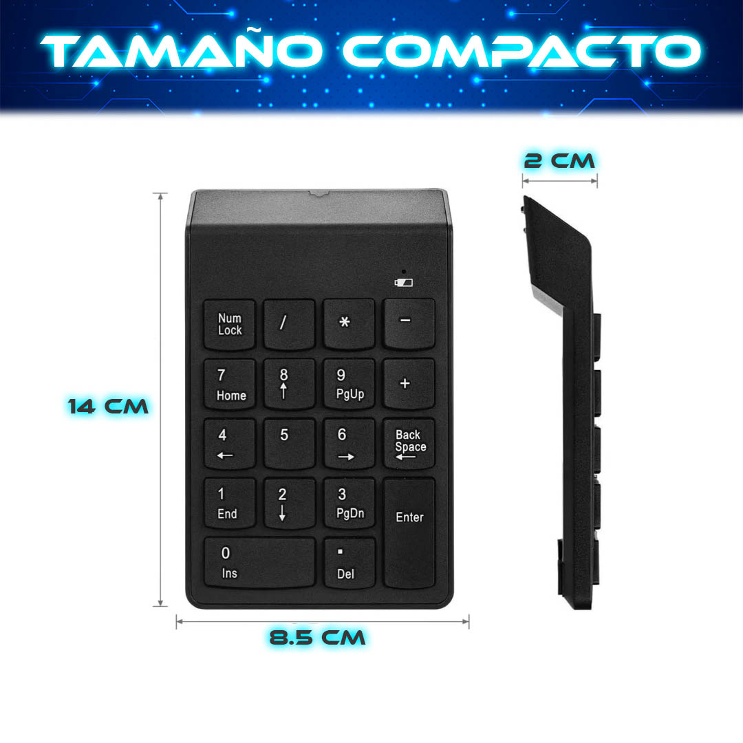 Foto 6 pulgar | Teclado Numerico Mini Teclado Numerico Inalambrico