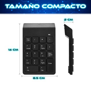 Foto 5 | Teclado Numerico Mini Teclado Numerico Inalambrico
