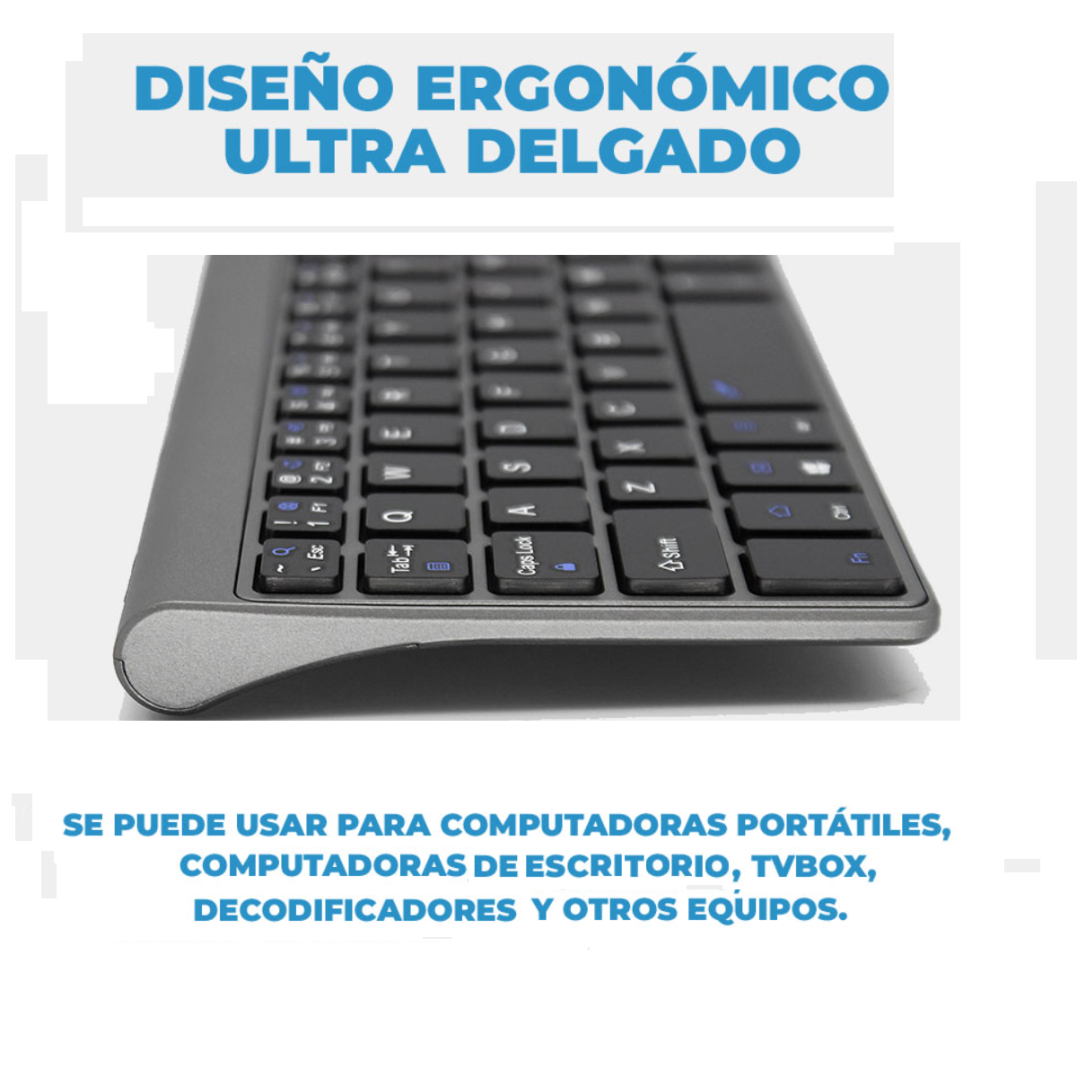 Foto 3 | Mini Teclado Inalámbrico Prodotty Portátil con Mouse Pad - Pad Numérico