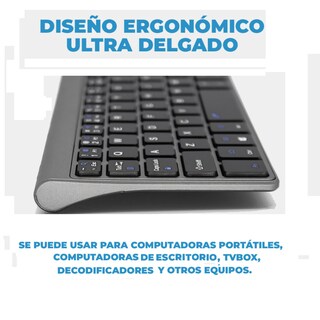 Foto 3 | Mini Teclado Inalámbrico Prodotty Portátil con Mouse Pad - Pad Numérico